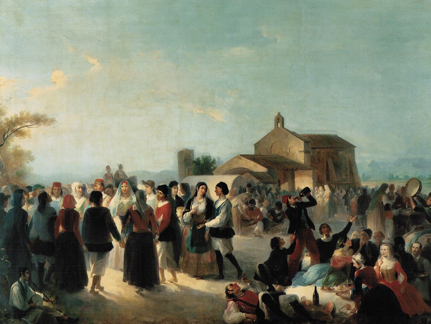 Marghinotti, festa campestre in Sardegna, 1861