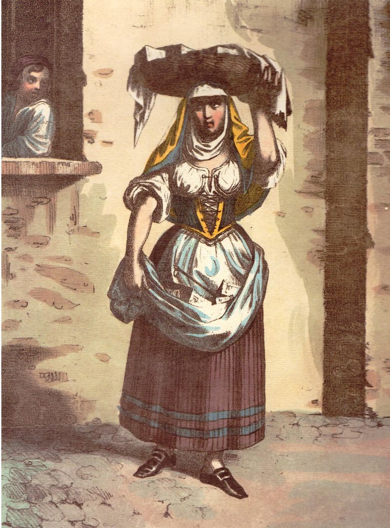 Luciano Baldassarre - Soap vendor woman of Tempio / venditrice di sapone di Tempio, 1841