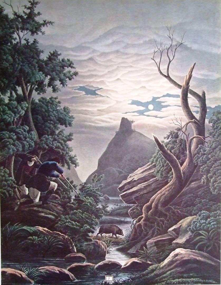 Manca di Mores - Caccia del cinghiale di notte all'agguato, 1861-1876