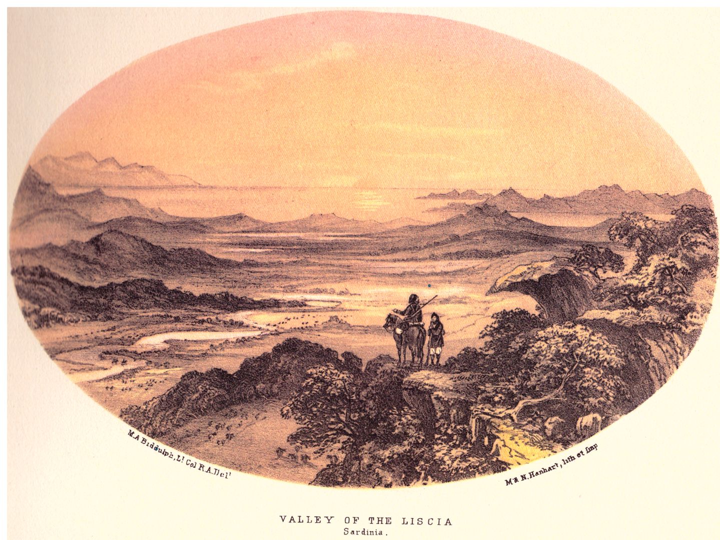 Michel Antony Shrapnel Biddulph - Valle del Liscia [immagine nel libro], 1858