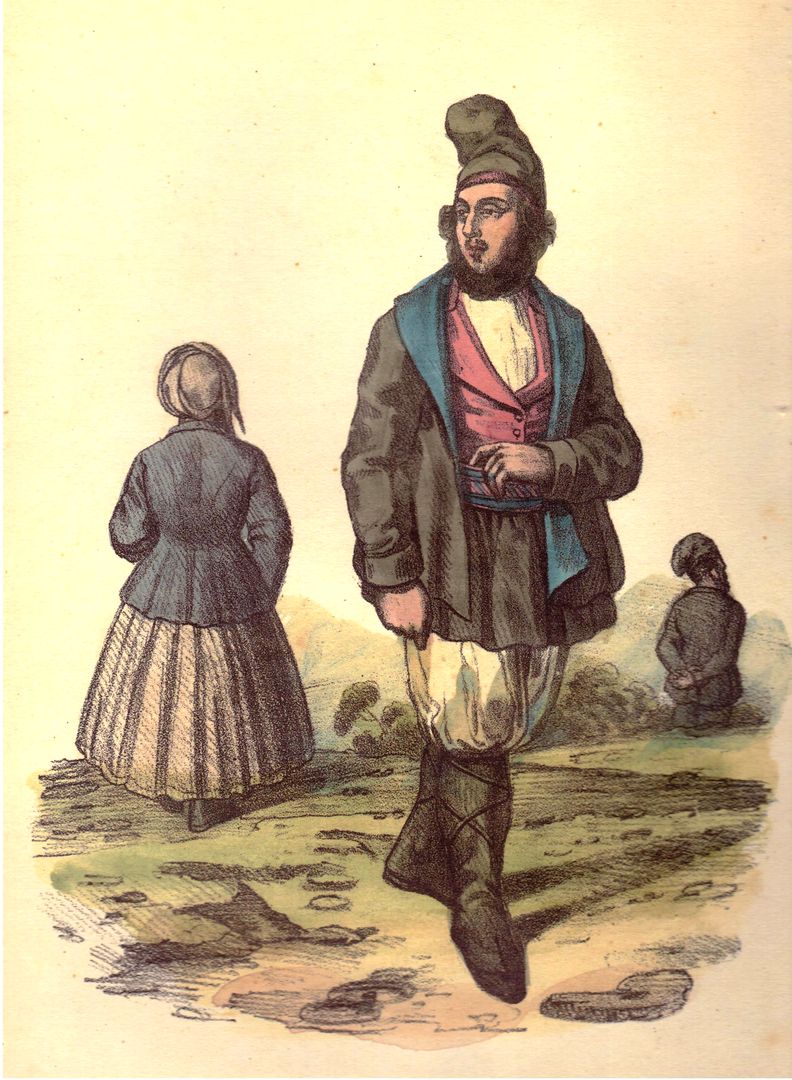 Luciano Baldassarre - costume di Tempio, 1841