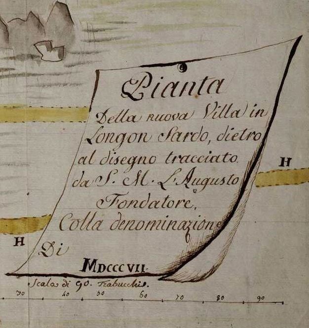 Archives de l'État de Turin, détail du plan