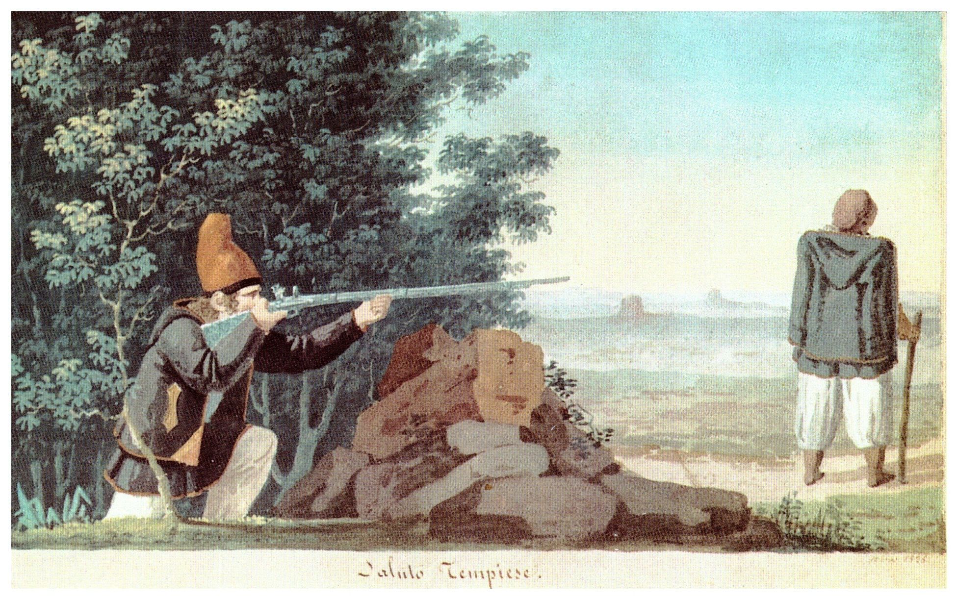 Giuseppe Cominotti - Tempiese greeting, 1825