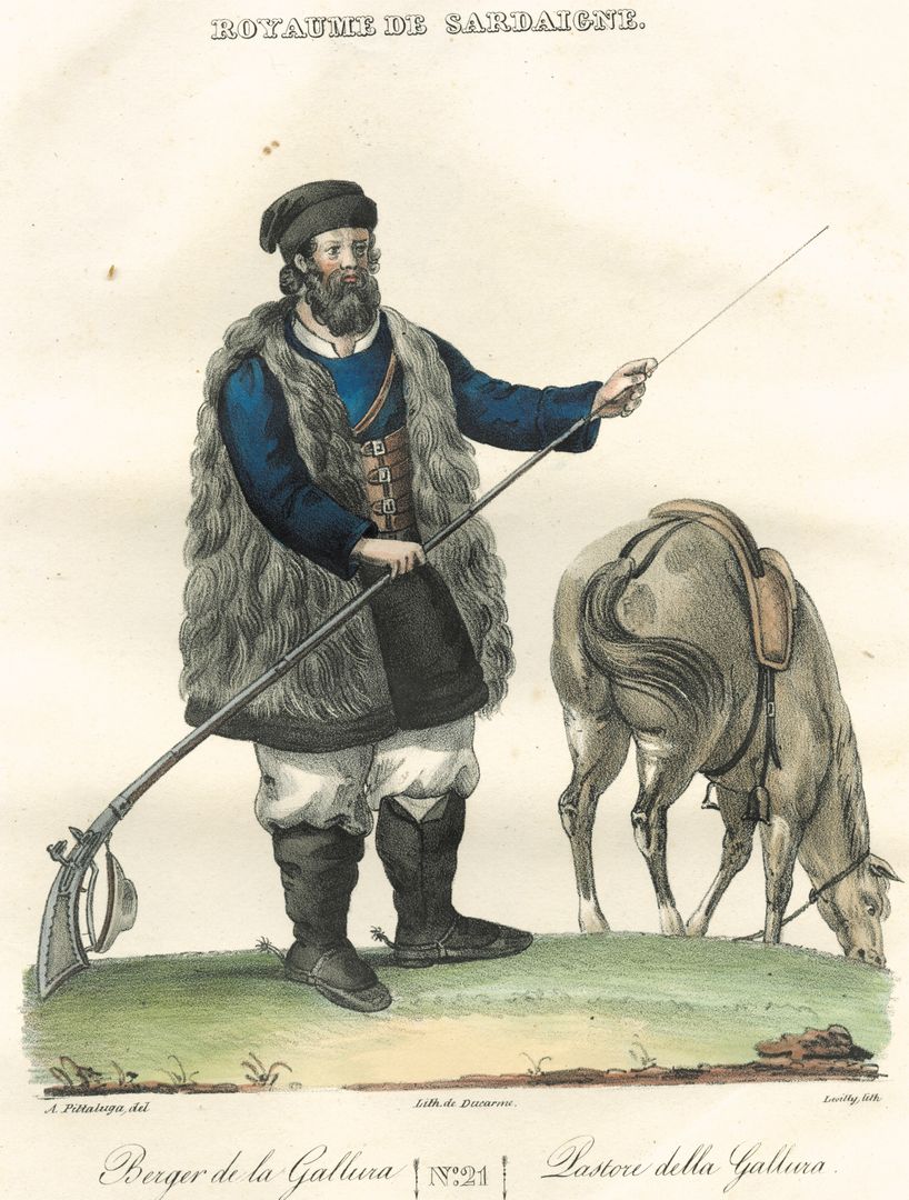 Pittaluga-Levilly - Shepherd of Gallura, 1826