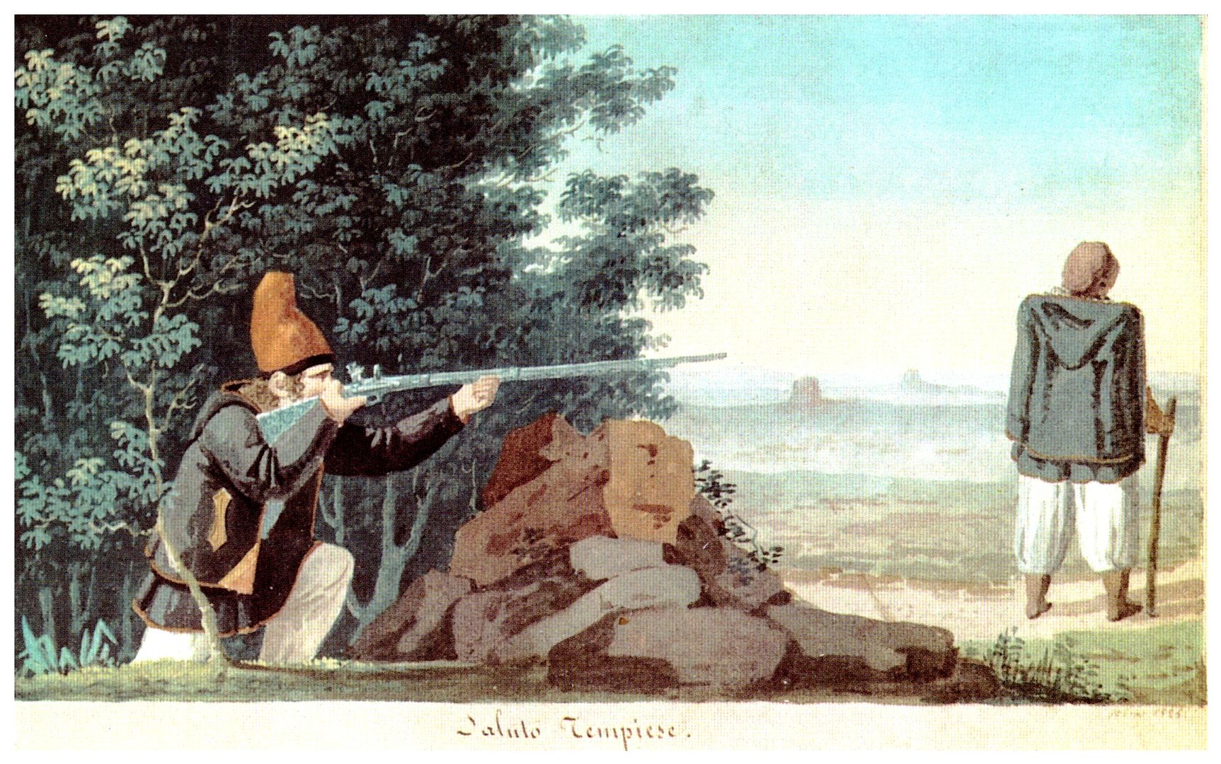 Giuseppe Cominotti - Tempiese greeting, 1825