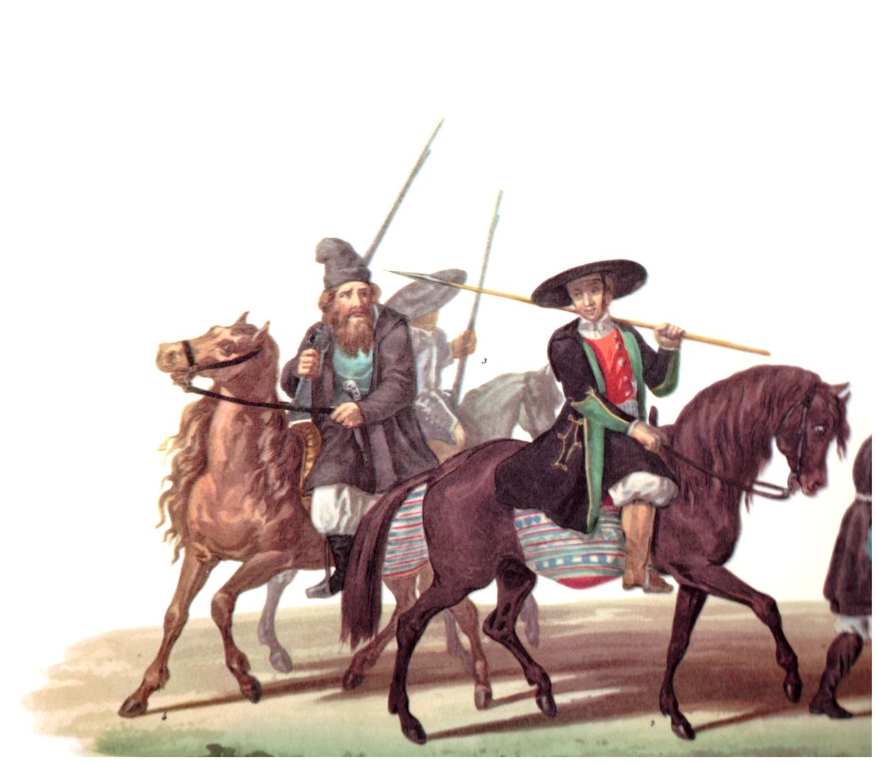 Militiamen on duty [clipping], 1826-1839