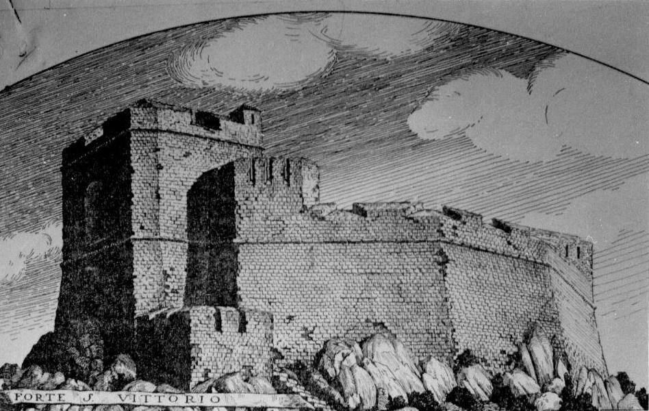 coll. Pietro Bottaru - Forte San Vittorio o Guardia Vecchia, ca. 1850