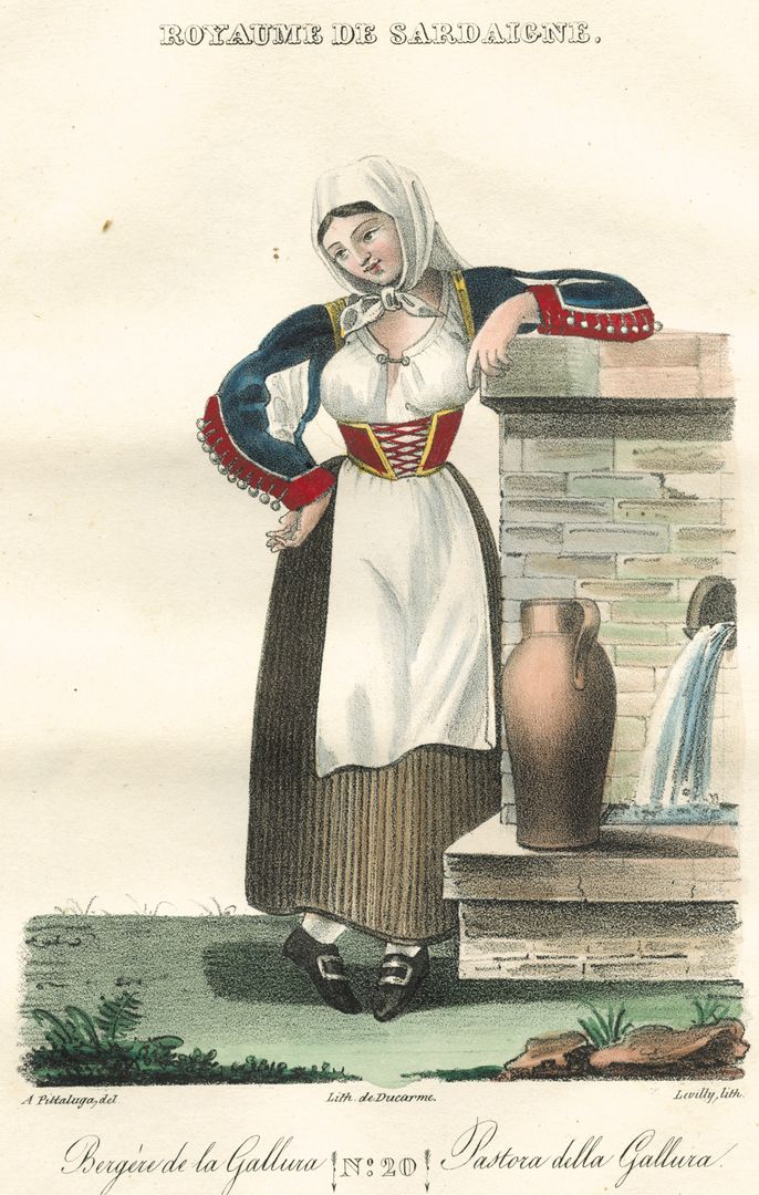 Pittaluga-Levilly - Shepherdess of Gallura, 1826