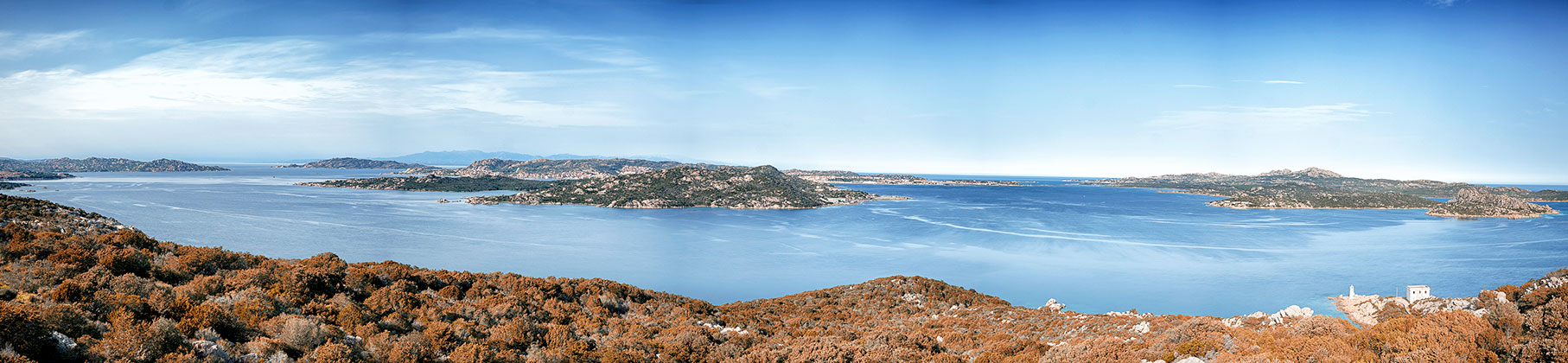 Côte nord de la Gallura - Vue vers La Maddalena