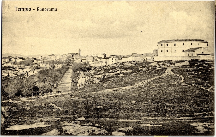Panorama da San Lorenzo e carceri di Tempio, coll. Pedroni, sec. XIX