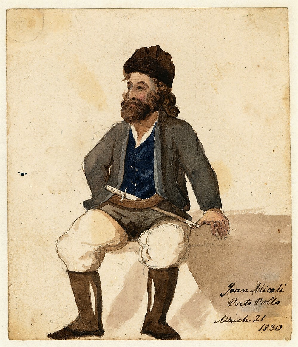1829-1830 - William Light, Giovanni Micali, Porto Pollo