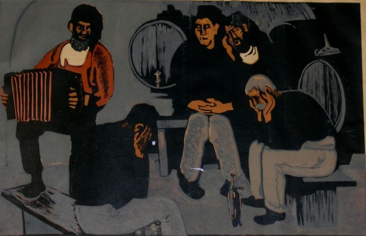 Giuseppe Biasi, Three-voice choir in the cellar - 1935