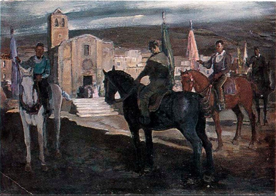 Giuseppe Biasi, Knights with flags, 1940-45